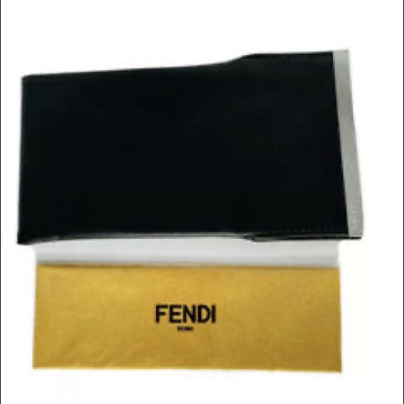 Authentic Black Fendi Sunglass Case Black/Yellow - Picture 5 of 5